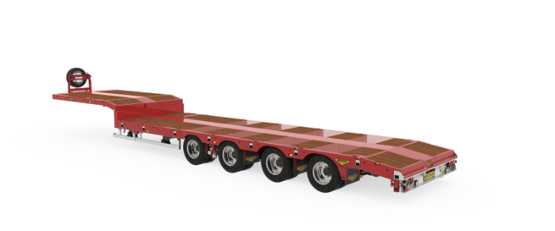 4-axle semi low loader